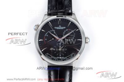 TWA Factory Jaeger LeCoultre Master Geographic Black Dial 39mm Cal.939A Automatic Watch